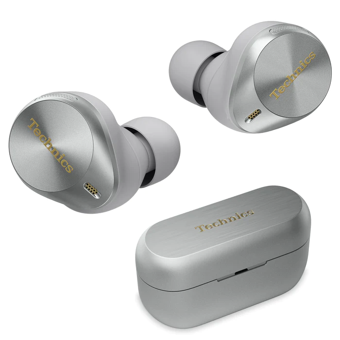 Technics EAH-AZ80-K Premium Hi-Fi True Wireless Earbuds with Noise  Cancelling (SILVER)
