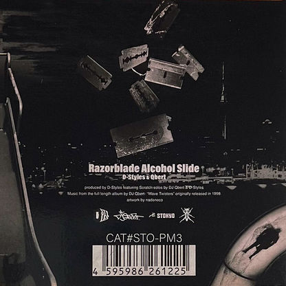 D-Styles & Qbert: Razorblade Alcohol Slide (3-Inch Vinyl + Custom Slipmat)