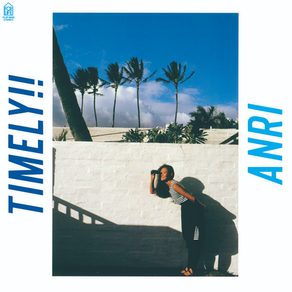 Anri - Timely!! (LP), the second installment of the Kadomatsu trilogy, featuring smash hits 'CAT'S EYE' and 'Kanashimi ga Tomaranai' with breezy, groovy City Pop vibes.