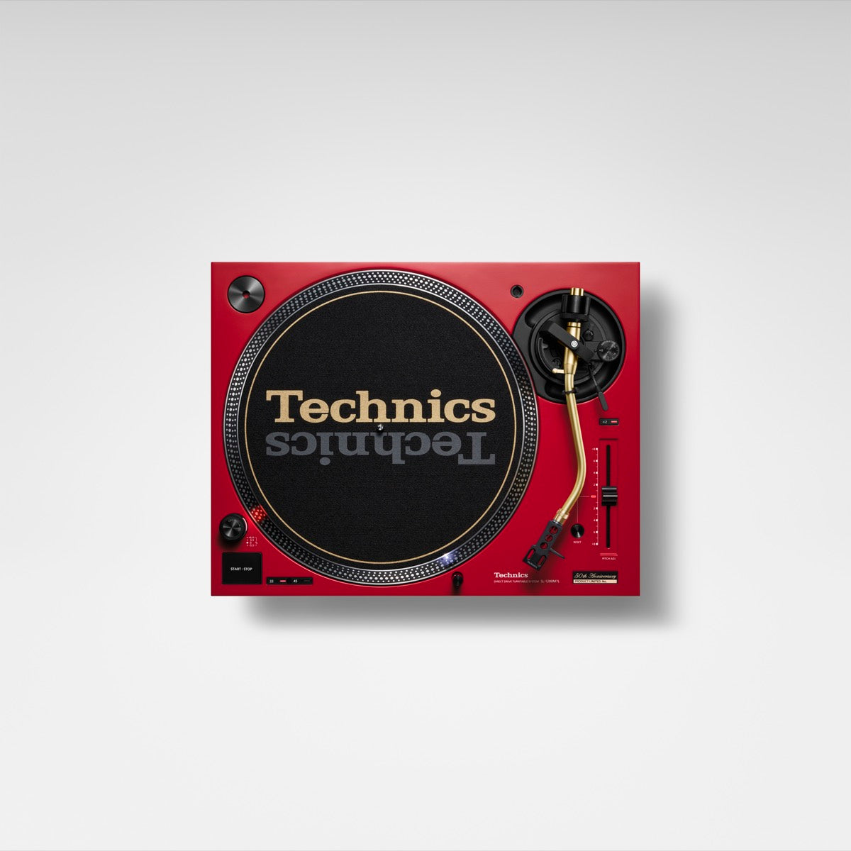 Technics 50th Anniversary SL-1200M7LPR (Red) Direct Drive Turntable with  FREE Oyaide d+ Turntable RCA cable
