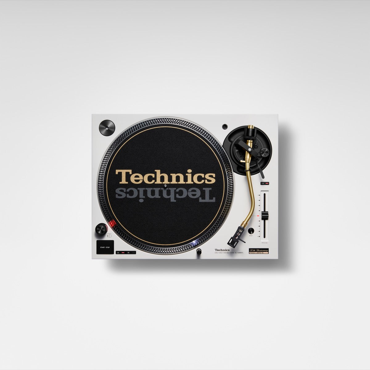 Technics 50th Anniversary SL-1200M7LPW (White) Direct Drive Turntable with  FREE Oyaide d+ Turntable RCA cable