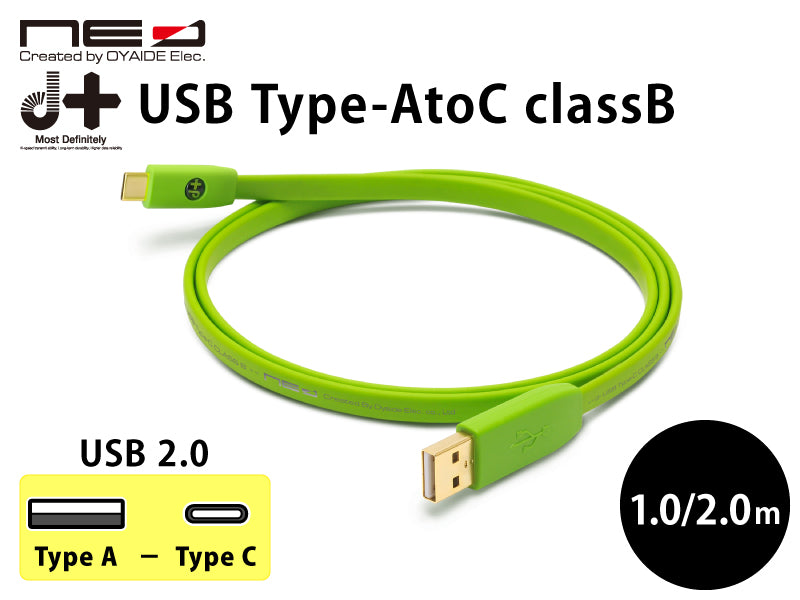 NEO by OYAIDE Elec d+ USB class S rev.2 2.0m USBケーブル